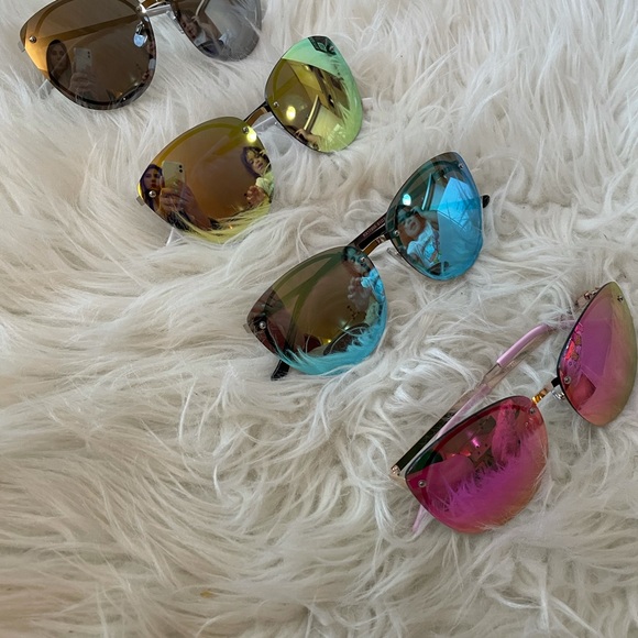 Block The Haters Oversized Aviators- Sky Blue - Picture 10 of 16